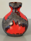 Marei Keramik Pitcher Vintage Fat Lava Handle Vase 60s Red Black Ceramic - Image 9