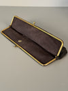Vintage Clutch Handbag 1960s Leather Bag - Image 7