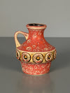 Fohr Keramik Vase Vintage Handle Vase WGP Fat Lava 60s Red Ceramic