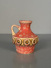 Fohr Keramik Vase Vintage Handle Vase WGP Fat Lava 60s Red Ceramic - Image 2
