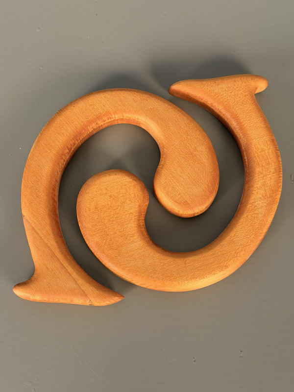 Vintage Pot Coaster Trivet Pan Coaster Wood 1970s - Image 6