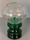 Willy Johansson Vintage Glass Bonbonniere Vase 1960s Green Clear - Image 3