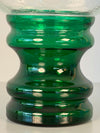 Willy Johansson Vintage Glass Bonbonniere Vase 1960s Green Clear - Image 4