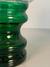 Willy Johansson Vintage Glass Bonbonniere Vase 1960s Green Clear - Image 9
