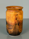 Otto Wichmann Vase Vintage Studio Pottery 1960s Burnt Orange Ceramic