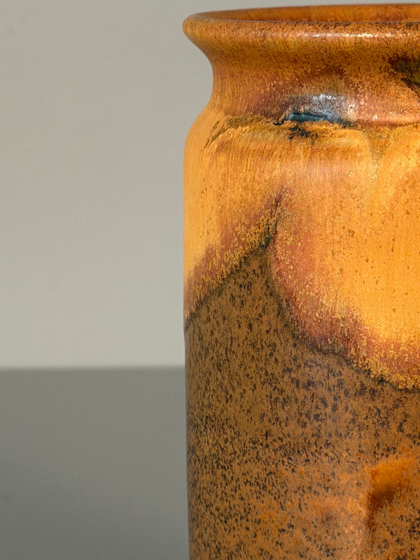 Otto Wichmann Vase Vintage Studio Pottery 1960s Burnt Orange Ceramic - Image 6