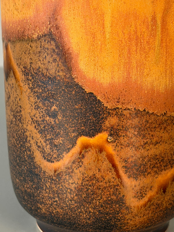 Otto Wichmann Vase Vintage Studio Pottery 1960s Burnt Orange Ceramic - Image 7
