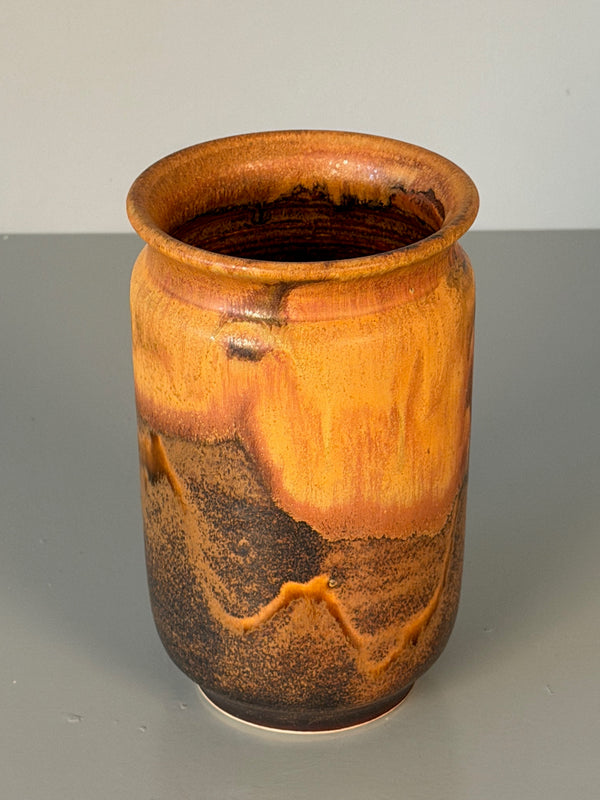 Otto Wichmann Vase Vintage Studio Pottery 1960s Burnt Orange Ceramic - Image 8