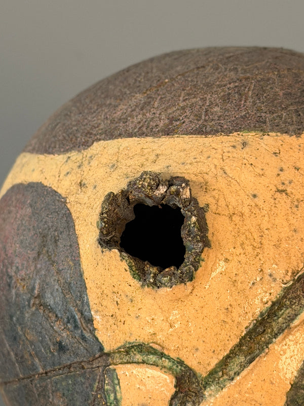 WGP Kunstkeramik Gerhard Liebenthron Vase 1980s Cream Brown Ceramic - Image 5