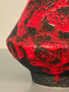 Jopeko Vintage Vase Handle Vase 1960s Red Black Ceramic - Image 9