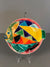 Hillary Decorative Plate Fish Plate 1950s Yellow Blue Ceramic
