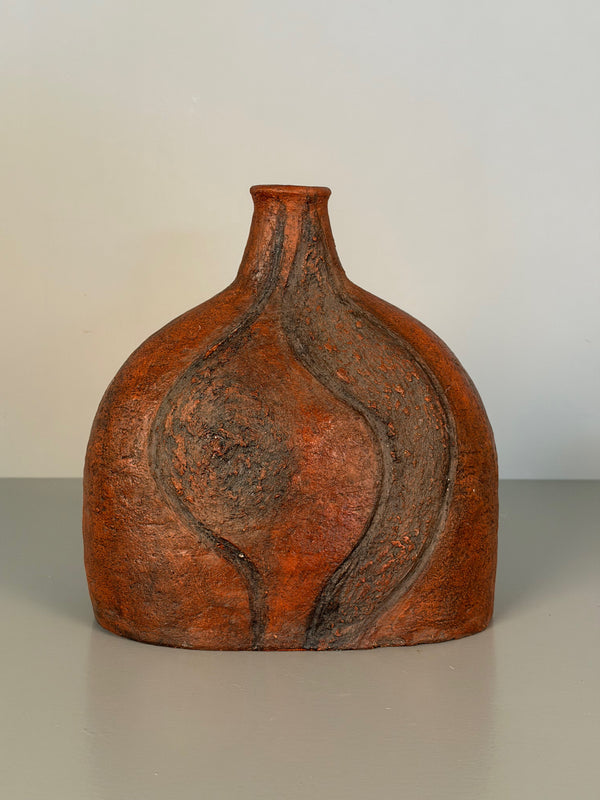 Large Studio Ceramic Vase 1980s Art Pottery - Image 2