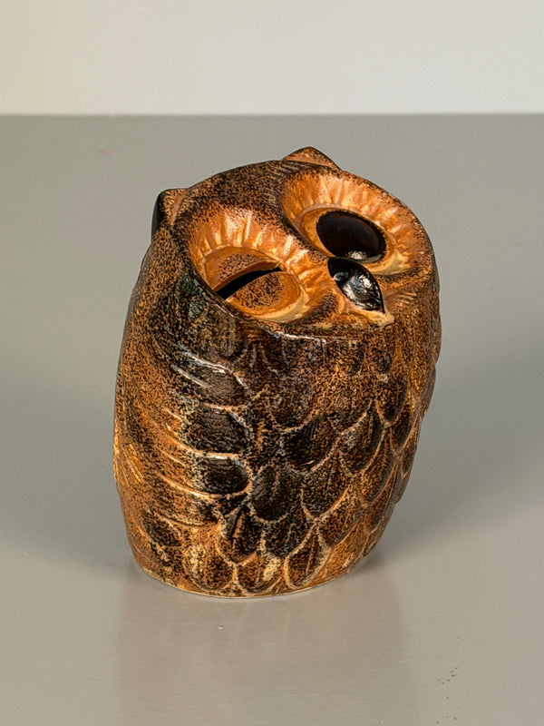 Vintage Ceramic Piggy Bank Savings Owl 1960s Mid Century - Image 2