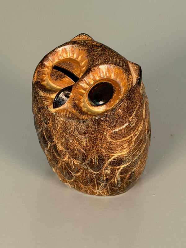 Vintage Ceramic Piggy Bank Savings Owl 1960s Mid Century - Image 5