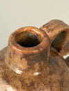 Studio Pottery Handle Vase Ceramic Art Pottery Signed 'ST' 1970s Brown Red - Image 7