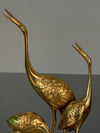 Vintage Brass Figurine Statue Cranes Birds 1960s Mid Century - Image 4