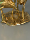 Vintage Brass Figurine Statue Cranes Birds 1960s Mid Century - Image 5