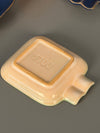 Vintage Ashtray Set 3-Piece Ceramic and Wood 1960s Mid Century - Image 9
