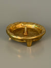 Vintage Brass Candleholder Massive 1960s Mid Century Brutalist