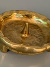 Vintage Brass Candleholder Massive 1960s Mid Century Brutalist - Image 6