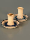 Vintage Set of 2 Candlestick Holders 1960s Ceramic - Image 6