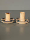 Vintage Set of 2 Candlestick Holders 1960s Ceramic - Image 7