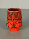 Vintage Ceramic Vase WGP Fat Lava Mid Century 1960s Red Black - Image 2
