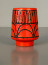 Vintage Ceramic Vase WGP Fat Lava Mid Century 1960s Red Black - Image 4