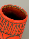 Vintage Ceramic Vase WGP Fat Lava Mid Century 1960s Red Black - Image 7
