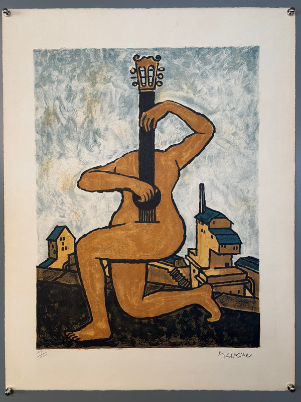 Georges Malkine Art Print Original Vintage Mid Century Surrealism 1960s