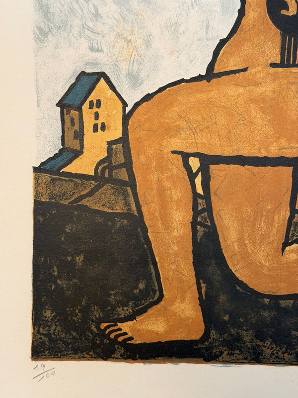 Georges Malkine Art Print Original Vintage Mid Century Surrealism 1960s - Image 5