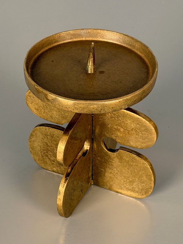 Giuseppe Gallo Candle Holder Vintage Brass 1960s - Image 6