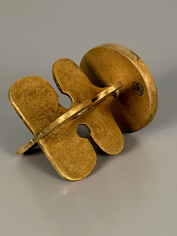 Giuseppe Gallo Candle Holder Vintage Brass 1960s - Image 8