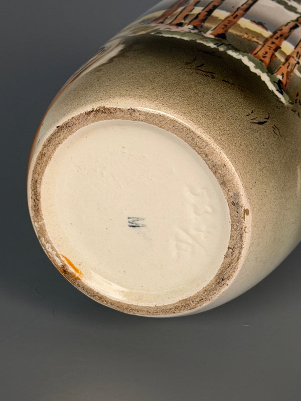 Royal Copenhagen Vintage Vase Art Deco Jugendstil 1920s Cream Blue Porcelain - Image 10