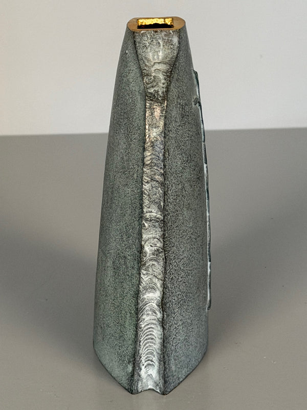 Vintage Bronze Vase 1950s 1960s Art Mid Century - Image 3