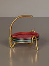 Vintage Coaster Set 1950s Mid Century Aluminum - Image 3