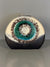 Dümmler und Breiden Vase 1960s Dark Brown Teal Ceramic