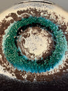 Dümmler und Breiden Vase 1960s Dark Brown Teal Ceramic - Image 3