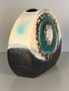 Dümmler und Breiden Vase 1960s Dark Brown Teal Ceramic - Image 4