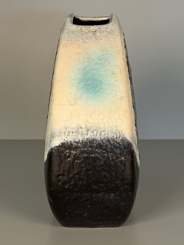 Dümmler und Breiden Vase 1960s Dark Brown Teal Ceramic - Image 5
