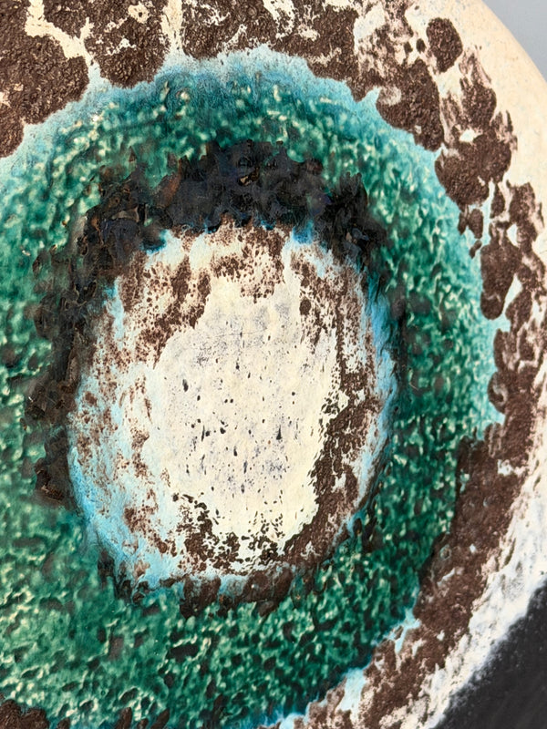 Dümmler und Breiden Vase 1960s Dark Brown Teal Ceramic - Image 8