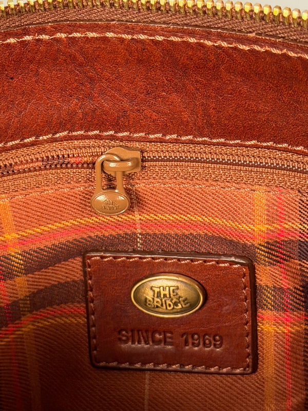 The Bridge Italy Vintage Leather Shoulder Bag 1990s Brown - Image 10