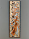 Jean Jaffeaux Vintage Wall Ceramic Art 1960s Copper Ceramic - Image 2
