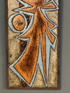 Jean Jaffeaux Vintage Wall Ceramic Art 1960s Copper Ceramic - Image 3