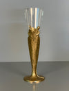Vintage Soliflore Art Nouveau Vase Bronze and Glass 1920s 1930s