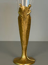 Vintage Soliflore Art Nouveau Vase Bronze and Glass 1920s 1930s - Image 2
