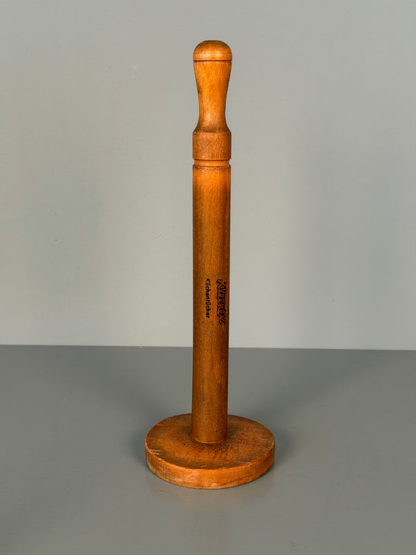 Herbertz Paper Towel Holder Vintage Kleenex Holder 1950s Wood Brown