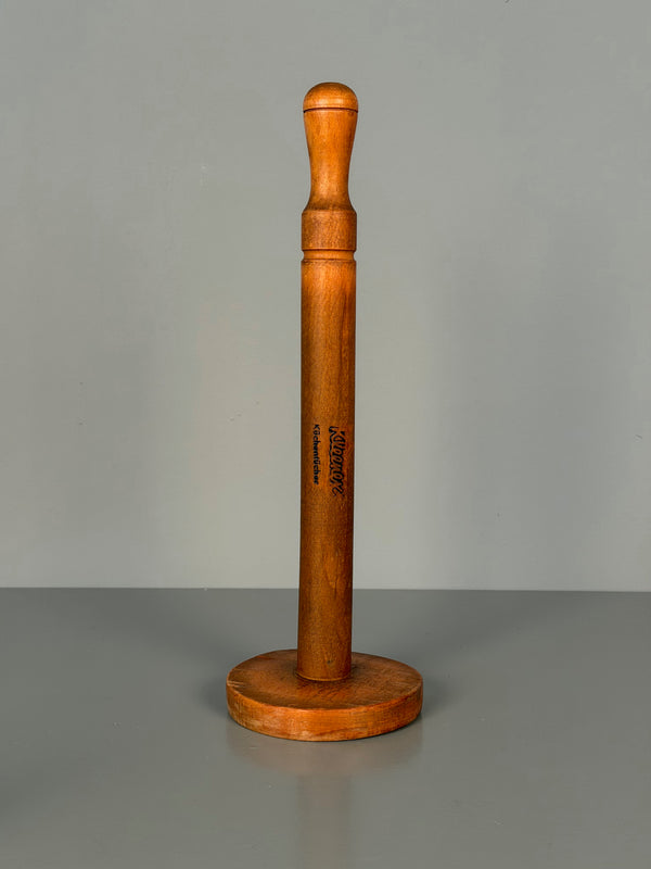 Herbertz Paper Towel Holder Vintage Kleenex Holder 1950s Wood Brown - Image 2