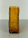 Sarnen Swiss Crystal Glass Vase 1960s Amber Glass - Image 4