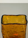 Sarnen Swiss Crystal Glass Vase 1960s Amber Glass - Image 6